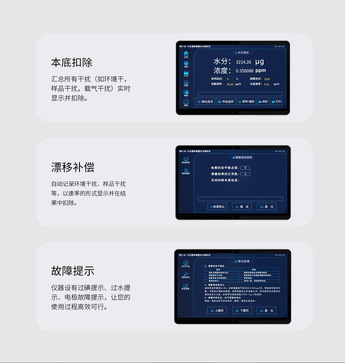 WKT-A6型卡爾費(fèi)休微量水分測定儀（庫倫法）