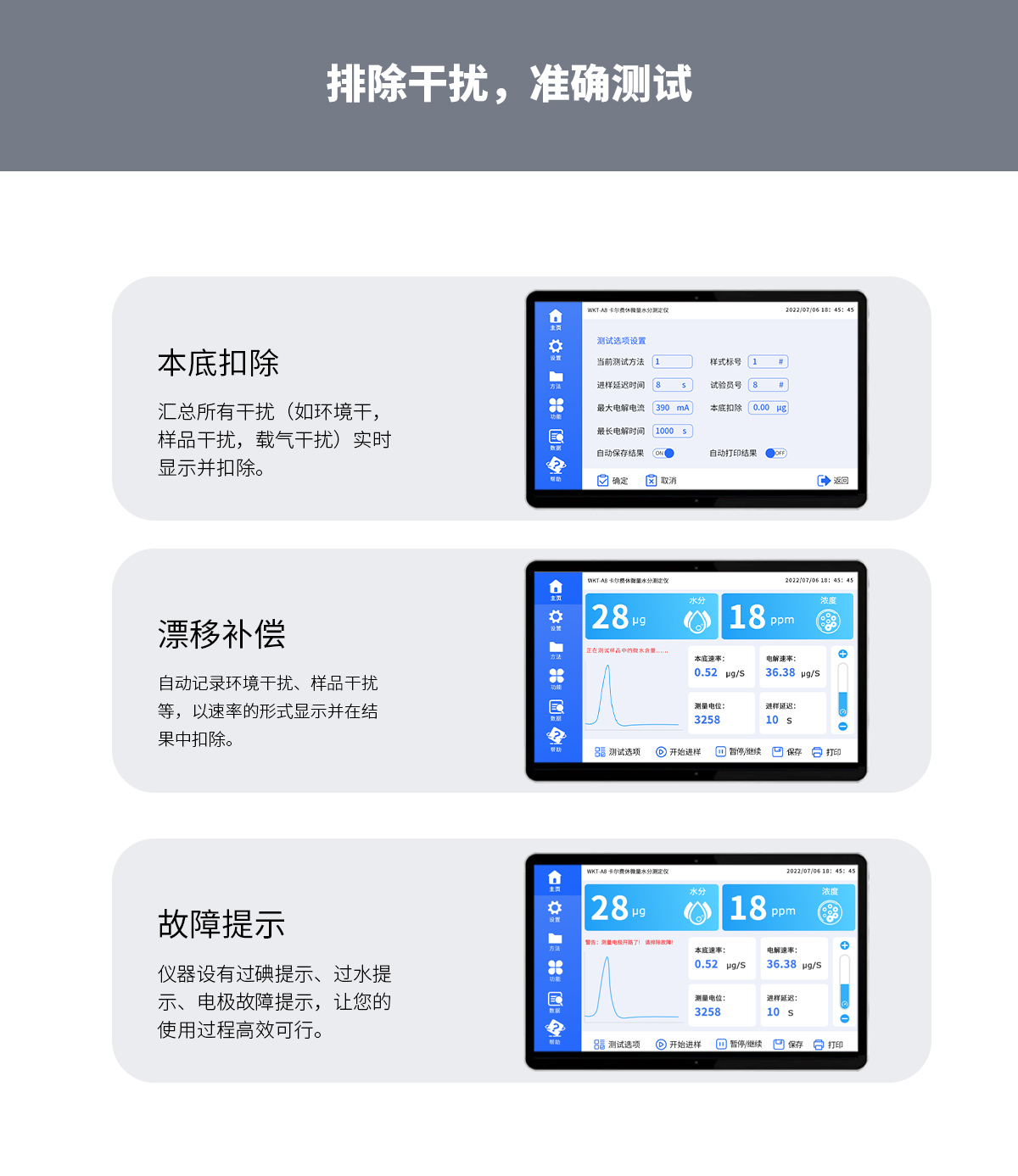 WKT-A8型卡爾費(fèi)休微量水分測(cè)定儀（庫倫法）